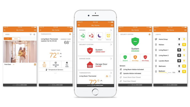 alarm.com interface